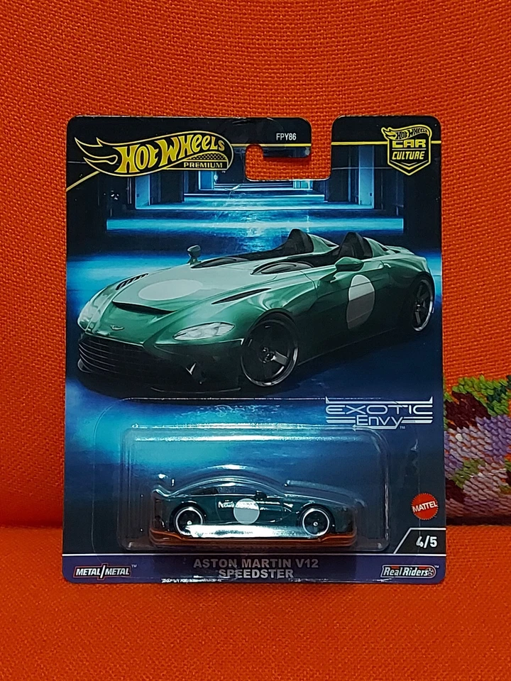 # 1/64 HOT WHEELS PREMIUM - ASTON MARTIN V12 SPEEDSTER EXOTIC ENVY 4/5 - MISB # - Immagine 1 di 1