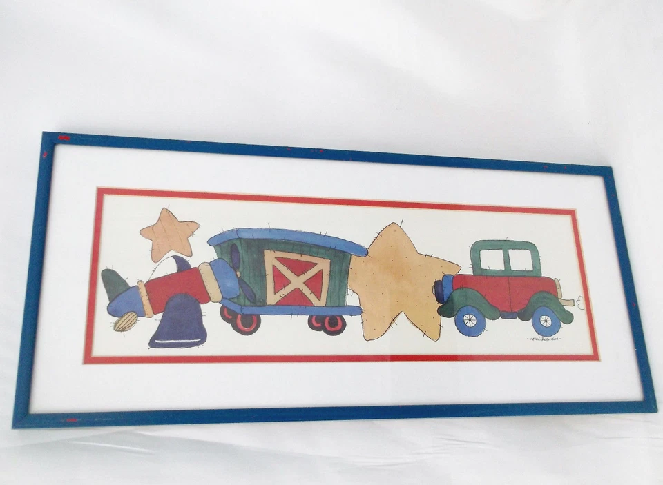 Train de Carol Robinson-20 X 9" mate, impresión artística enmarcada.  Z13 Foto 1 de 1