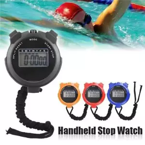 Cronometro sportivo portatile digitale timer sveglia contatore corsa fitness allenamento - Foto 1 di 19