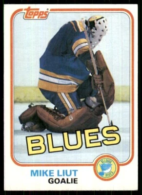 1981-82 Topps #20 Mike Liut St. Louis Blues - Image 1 of 2
