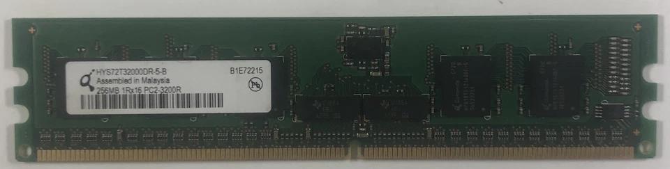 Memoria RAM de servidor Qimonda HYS72T32000DR-5-B 256 MB DDR2 Foto 1 de 1