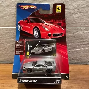 Hot Wheels Ferrari Racer F40 Plata Nuevo stock antiguo sin abrir - Imagen 1 de 13