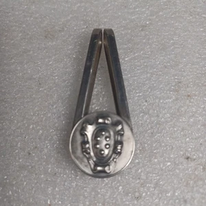 Vintage Geldklammer mit aufgesetztem Sterling Silber 925 Wappen Wappen Emblem - Bild 1 von 5