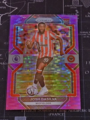2022-23 Panini Prizm Premier League - #44 Josh Dasilva (RC) Purple Pulsar Prizm  - Image 1 of 2