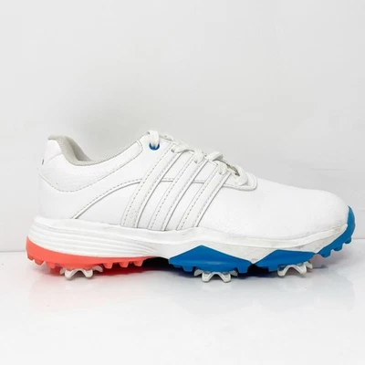 Adidas Boys Tour 360 22 GV9665 White Golf Cleats Shoes Size 1.5 - Image 1 of 4
