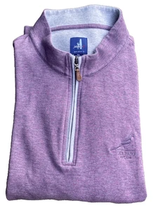 Johnnie-O 1/4 Zip Purple Performance Stretch Athleisure Mens XXL Logo - Picture 1 of 9