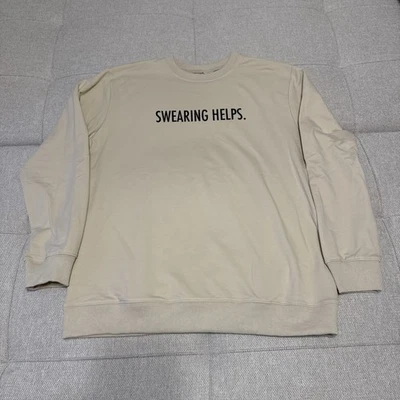 Sudadera para mujer Swearing Helps. Talla LG. Nuevo sin etiquetas Foto 1 de 4