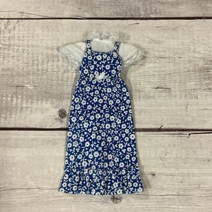 Skipper #9123 Barbie Best Buy Fashion Blue White Floral Dress 1976 Mattel Lot #1 - Picture 1 of 7