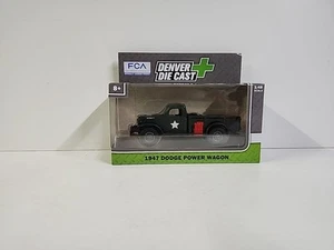 Denver Die Cast 1947 verde militar con estrella Dodge Power Wagon escala 1:48 (nuevo en paquete) - Imagen 1 de 6
