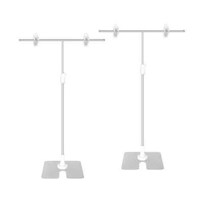 2Pcs T Sign Adjustable Poster Stand for Business Halls Store Counter Display - Image 1 of 4