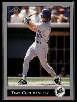 1992 Leaf Series 2 Dave Cochrane Seattle Mariners #398 - Image 1 of 2