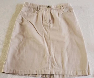 Falda Christopher Banks Beige Algodón Chino Talla 4 Nueva con Etiquetas - Imagen 1 de 5