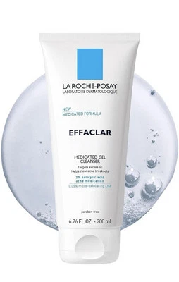 La Roche-Posay Effaclar Medicated Gel Cleanser (TWO PACKS)6.76fl.oz./200ml New - Image 1 of 3