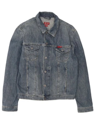 MUSTANG Mens Denim Jacket UK 42 XL Blue Cotton BB10 - Image 1 of 3