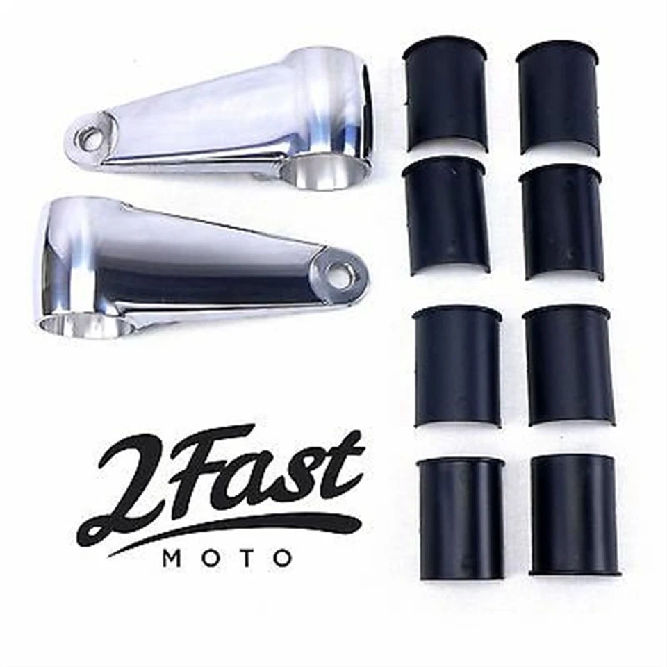 Soporte de luz de cabeza universal montaje de horquilla personalizado 35-41 mm KZ - plateado 2fm-66-35830 Foto 1 de 4