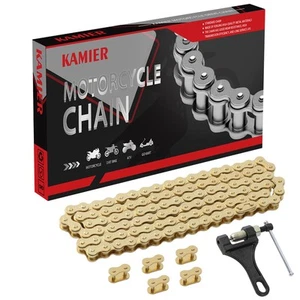 KAMIER 420 Drive Chain 102 Link Gold with Breaker Tool for Gold, - Bild 1 von 9
