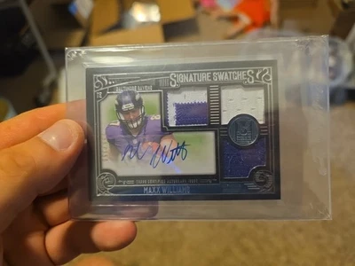 2015 Topps Signature Swatches Maxx Williams Triple Patch Auto.. Baltimore Ravens - Image 1 of 2