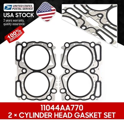 Junta de culata de 2 piezas para Subaru Forester 2,5 L 2006-2013 OEM 11044AA770 Foto 1 de 4