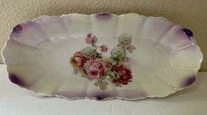 JSV GERMANY ANTIQUE JOHANN SELTMANN PORCELAIN IRIDESCENT 12”Dish Bowl - Picture 1 of 6