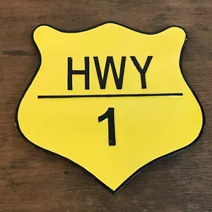 Hwy 1 California Highway Reproduction Metal Novelty Sign (HD18) - Picture 1 of 5