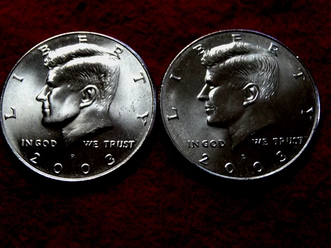 2003 P  D  KENNEDY  BU+ CLAD HALF DOLLAR   ITEM #62R Cover