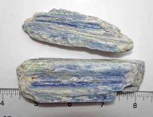 Blue Kyanite - 5.1 ounces, 2 Thick Specimens r552h - Picture 1 of 7