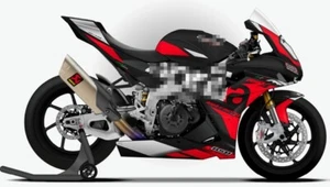 Inection Black RED Fairing Kit Fits for Aprilia RSV4 1100 2022 2023 2024 +Bolts - Picture 1 of 6