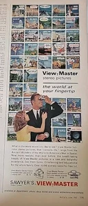 1962 Sawyers View-Master Stereo Pictures world size world sites vintage ad - Picture 1 of 1
