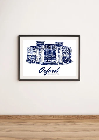Ole Miss Rebels Vaught Hemingway Stadium | 16 x 20 Poster Print | Oxford Miss Cover