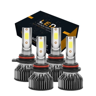 For Lincoln Mark VIII Sedan 2-Door 4.6L 1993-1996 LED Headlight High Low Bulbs - Image 1 of 4
