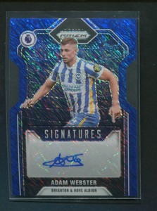 2021-22 Prizm Premier League FOTL ADAM WEBSTER Blue Shimmer Auto Autograph
