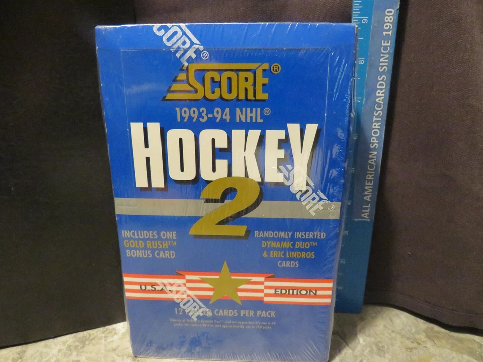 1993 Score hockey series 2 box USA edition