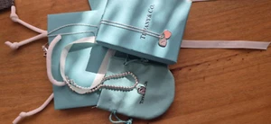 Schmuckset TIFFANY & CO Mini rosa Herz Halskette und Armband 21 cm in Geschenkbox - Bild 1 von 16