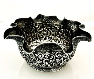 INDIAN Colonial Silver Candy Bowl Kutch Region - Picture 1 of 5
