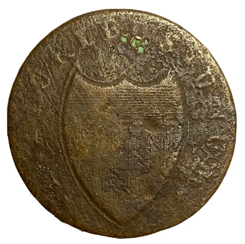1786 Nova Caesarea New Jersey Colonial Copper US Large Cent Coin E Pluribus Unum Cover