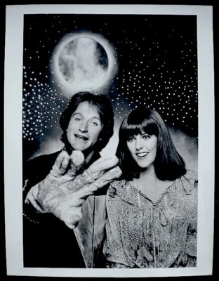 Robin Williams Pam Dawber Mork & Mindy Press Photo 1978 ABC Snipe Date Stamp VTG - Image 1 of 3