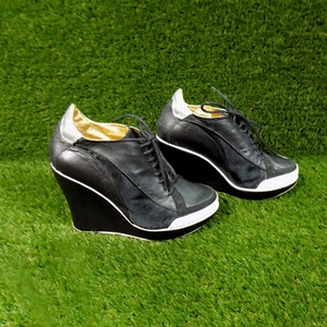 Just Cavalli Womens Wedge Heels Ankle Boots Size EU 37 / UK 4 - Picture 1 of 7