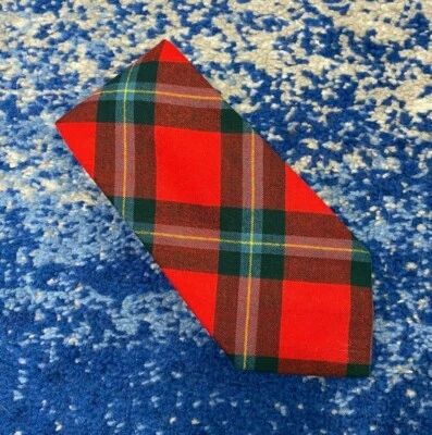 Corbata de lana hecha a mano a cuadros Polo Ralph Lauren roja azul verde amarillo EE. UU. Foto 1 de 4