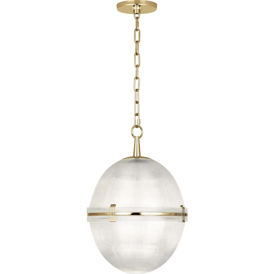 Robert Abbey Brighton 1 Light Pendant, Modern Brass - 3393 - Image 1 of 1