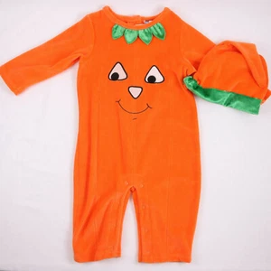 MAMPER CALABAZA DE UNA PIEZA PARA NIÑOS PEQUEÑOS CON SOMBRERO UNISEX 18M NUEVO CON ETIQUETAS - Imagen 1 de 3