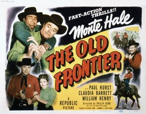 The Old Frontier Us Lobby Card Monte Hale Claudia Barrett Old Movie Photo