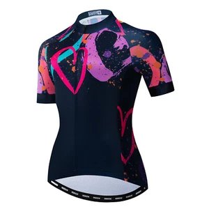 Radtrikot Damen kurzärmelig MTB Fahrradbekleidung Fahrrad Shirts - Bild 1 von 15