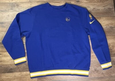 Nike Golden State Warriors Team Issued Warm Up Crewneck DN5441-495 Men’s XL. Foto 1 de 4