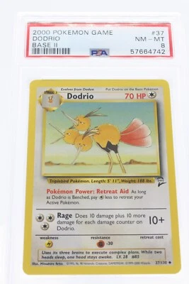 PSA 8 NEAR MINT MINT 2000 Pokémon Game Base II #37 Dodrio !!! - Image 1 of 4