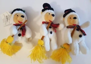 (3) MINI BOLSA DE FRIJOLES WINNIE THE POOH THE POOH SNOWMAN POOH 8" - Imagen 1 de 2
