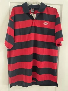 Polo de golf homme Callaway XL marine/rouge rugby à rayures collection californienne - Photo 1/6