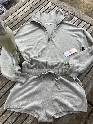 Spiritual Gangster L Funnel Neck Sweater Romper Heather Beach Festival - Image 1 of 4