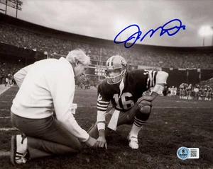 JOE MONTANA AUTOGRAPHED 8X10 PHOTO SAN FRANCISCO 49ERS BECKETT BAS QR 233733 - Picture 1 of 2