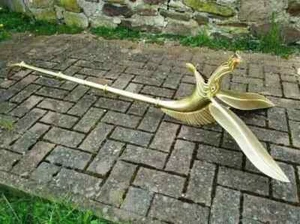 18 Gauge Medieval Brass Celtic Carnyx Deskford Fully Playable Trumpet Halloween - Picture 1 of 7