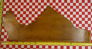 HORWEEN BUTTERSCOTCH CAVALIER LEATHER CUT 6 oz, 30" x 11", NAT. QLTY. LOGO - Picture 1 of 11